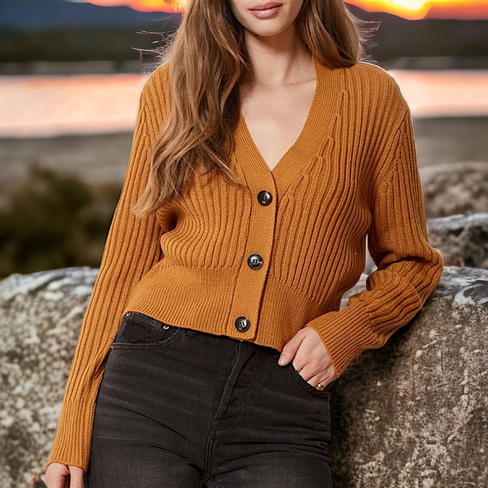 LULU'S Ribbed Cardigan